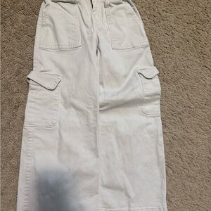 Abercrombie Kids Light Gray Cargo Pants